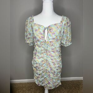 Endless Rose puff sleeve mini dress